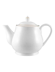 White Gold Teapot 1L Gift Boxed in Gold