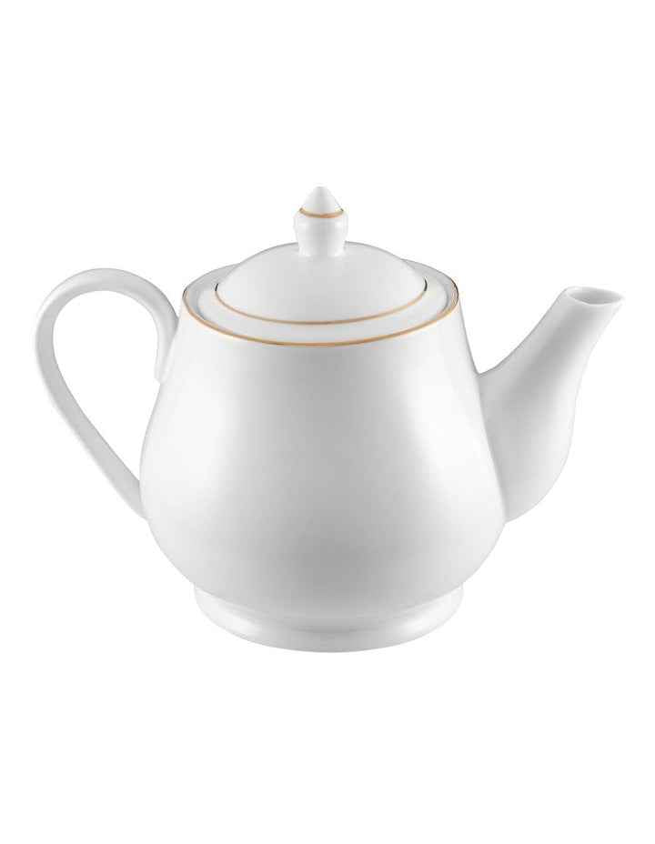 White Gold Teapot 1L Gift Boxed in Gold