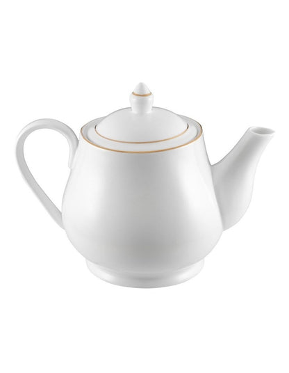 White Gold Teapot 1L Gift Boxed in Gold