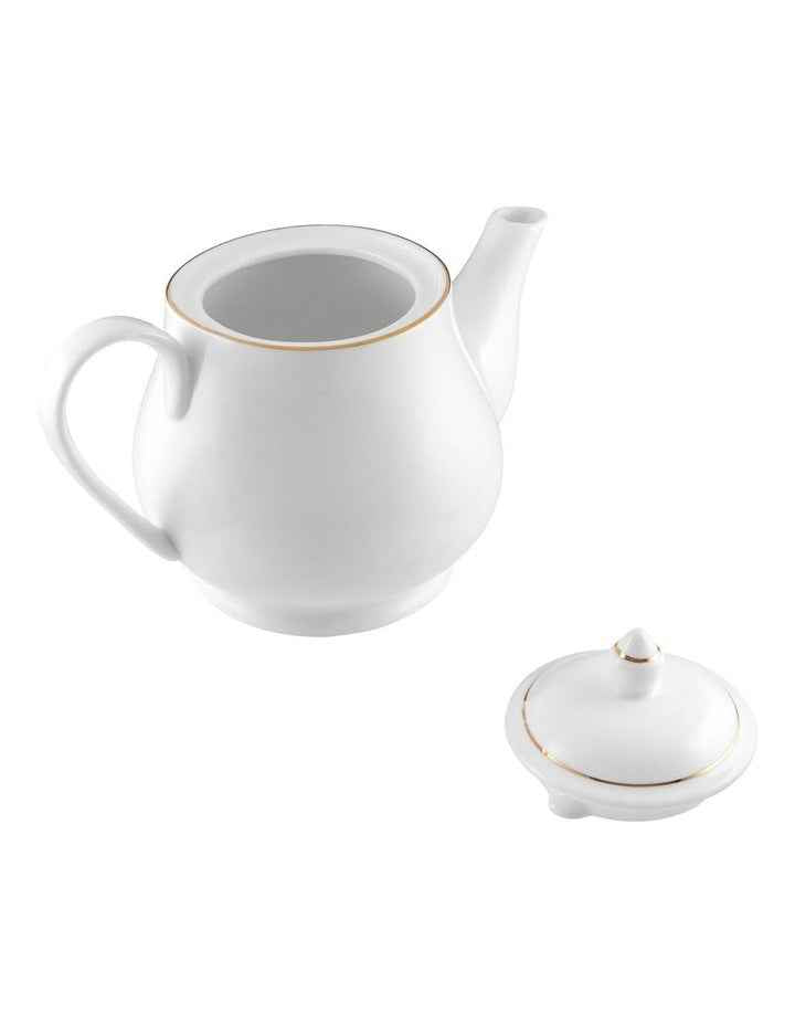 White Gold Teapot 1L Gift Boxed in Gold