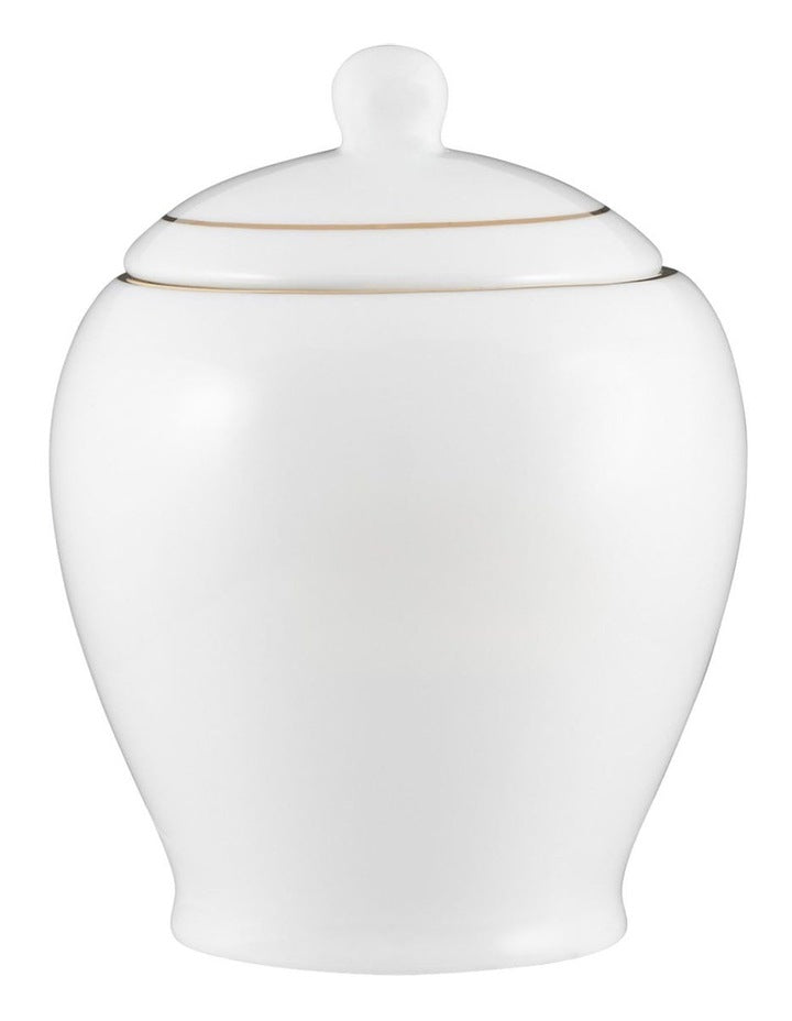White Gold Sugar Bowl in Gold