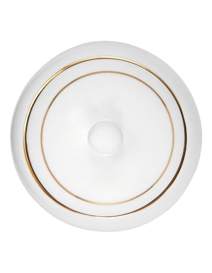 White Gold Sugar Bowl in Gold