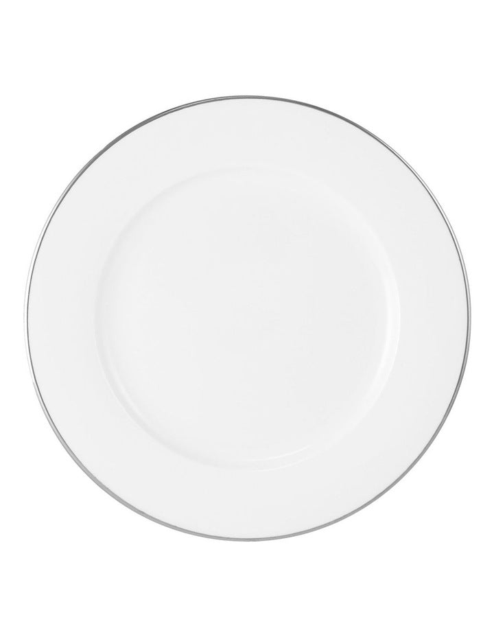 White Platinum Rim Side Plate 19cm in Platinum