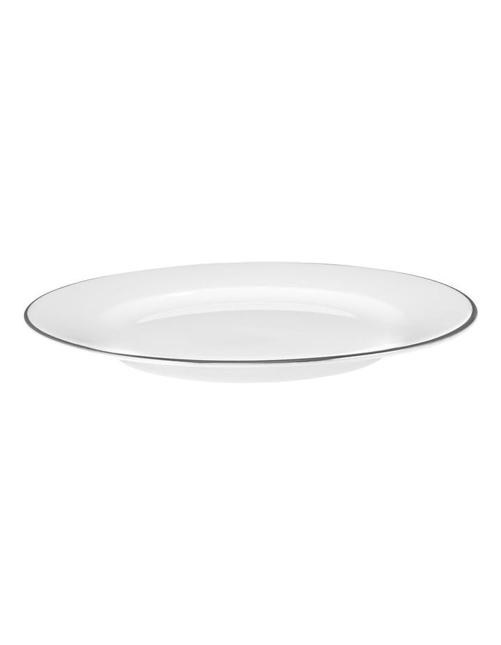 White Platinum Rim Side Plate 19cm in Platinum