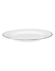 White Platinum Rim Side Plate 19cm in Platinum