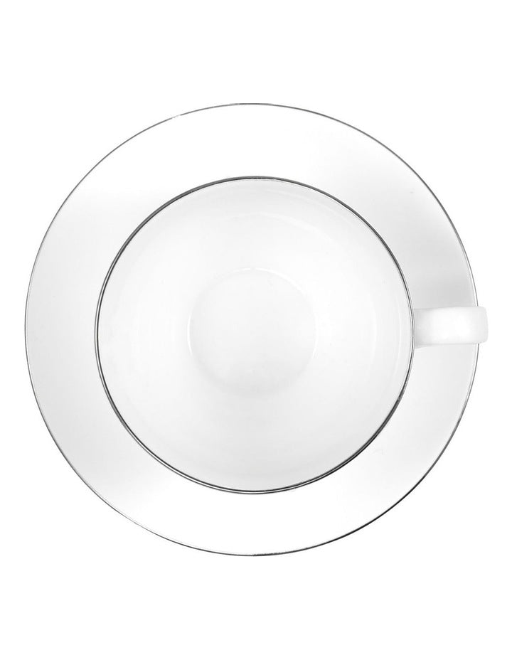 White Platinum Cup & Saucer 260ml in Platinum