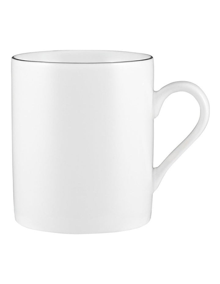White Platinum Mug Cylindrical 300ml in Platinum