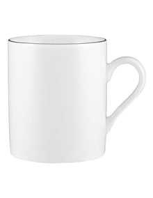 White Platinum Mug Cylindrical 300ml in Platinum