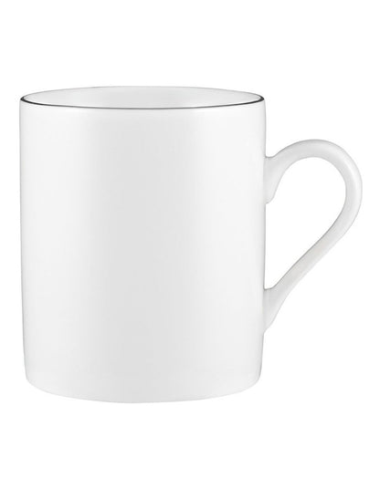 White Platinum Mug Cylindrical 300ml in Platinum