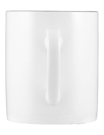 White Platinum Mug Cylindrical 300ml in Platinum