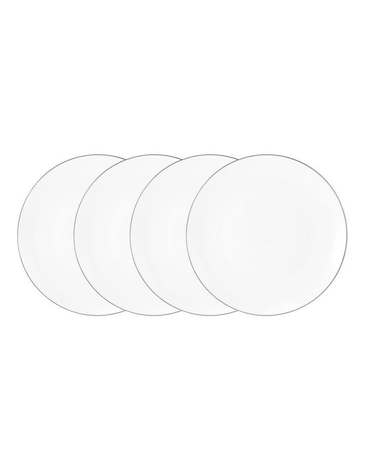 White Platinum Coupe Side Plate 19cm in Platinum
