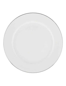 White Platinum Rim Entree Plate 23cm in Platinum