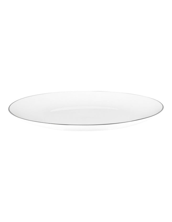 White Platinum Coupe Entree Plate 23cm in Platinum