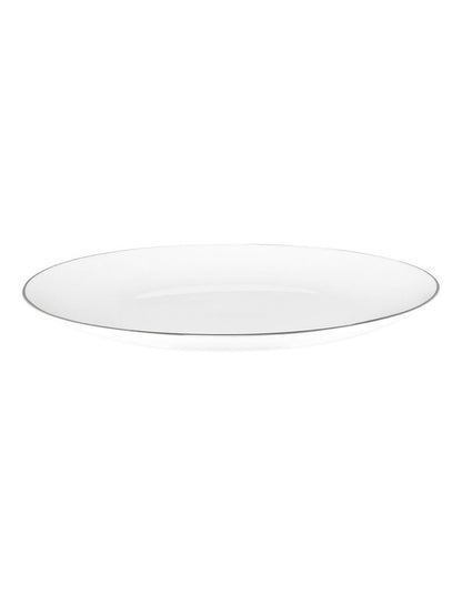 White Platinum Coupe Entree Plate 23cm in Platinum
