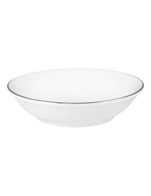 White Platinum Round Sauce Dish 9.5cm in Platinum