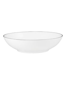 White Platinum Coupe Bowl Shallow 18.5cm in Platinum