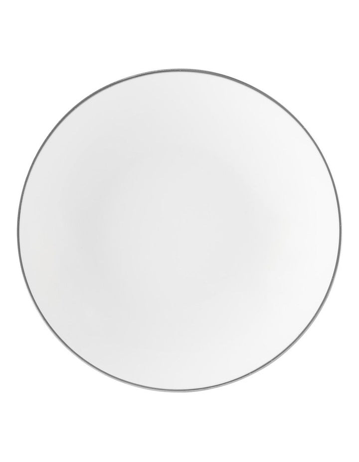 White Platinum Coupe Bowl Shallow 18.5cm in Platinum