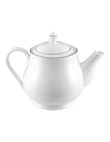 White Platinum Teapot 1L Gift Boxed in Platinum