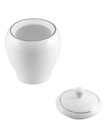 White Platinum Sugar Bowl in Platinum