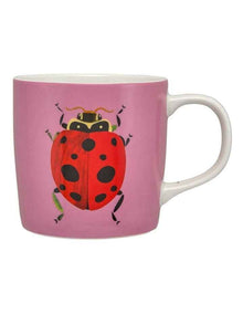 Pete Cromer Garden Party Mug 370ml Ladybird Gift Boxed in Pink
