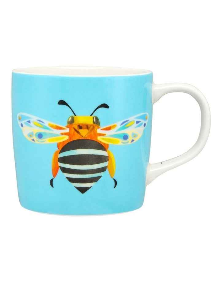 Pete Cromer Garden Party Mug 370ml Blue Banded Bee Gift Boxed in Blue