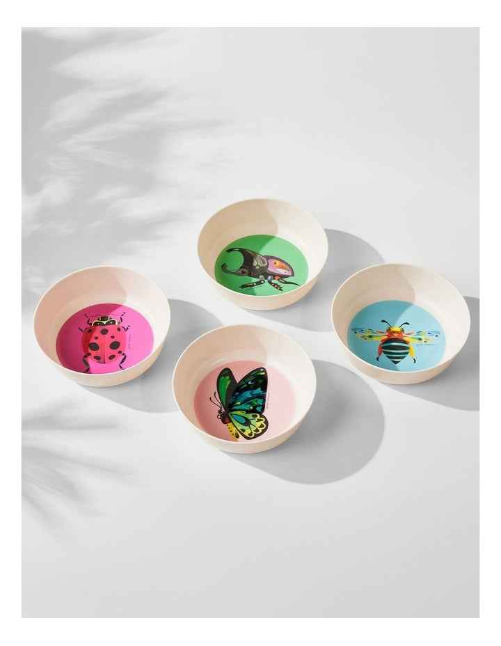 Pete Cromer Garden Party Melamine Bowls 5x15cm Set of 4 Assorted Gift Boxed