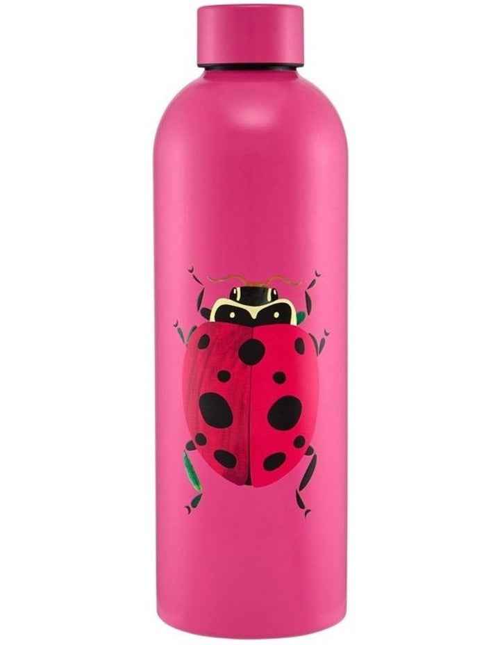 Pete Cromer Garden Party Double Wall Insulated Bottle 750ml Ladybird Gift Boxed in Pink