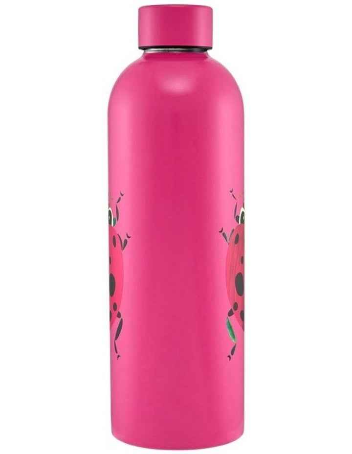 Pete Cromer Garden Party Double Wall Insulated Bottle 750ml Ladybird Gift Boxed in Pink
