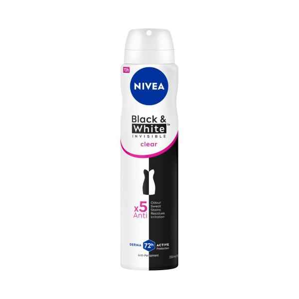 Deo Aero Female Invisible Black And White Clear