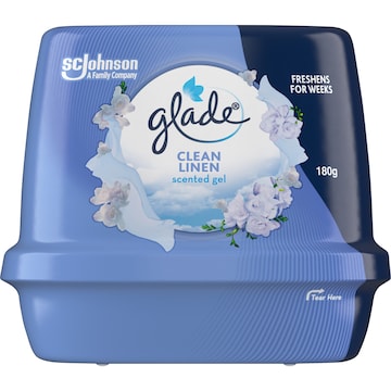 Glade Clean Linen Scented Gel Air Freshener 180g
