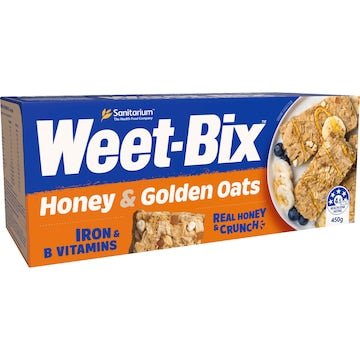 Weet-Bix Honey & Golden Oats 450g