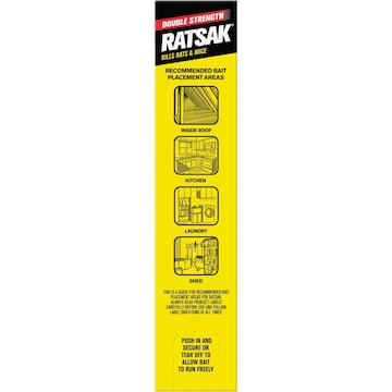 Ratsak Rat & Mouse Baits Double Strength 350g