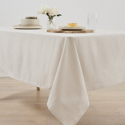 Sand Extra Large Linen Look Tablecloth