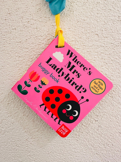 Where's Mrs Ladybird? (Felt Flap and a mirror Buggy Book) Interactive Kids Book by Ingela P Arrhenius Bugs Toys Baby Gifts Idea Baby Toys