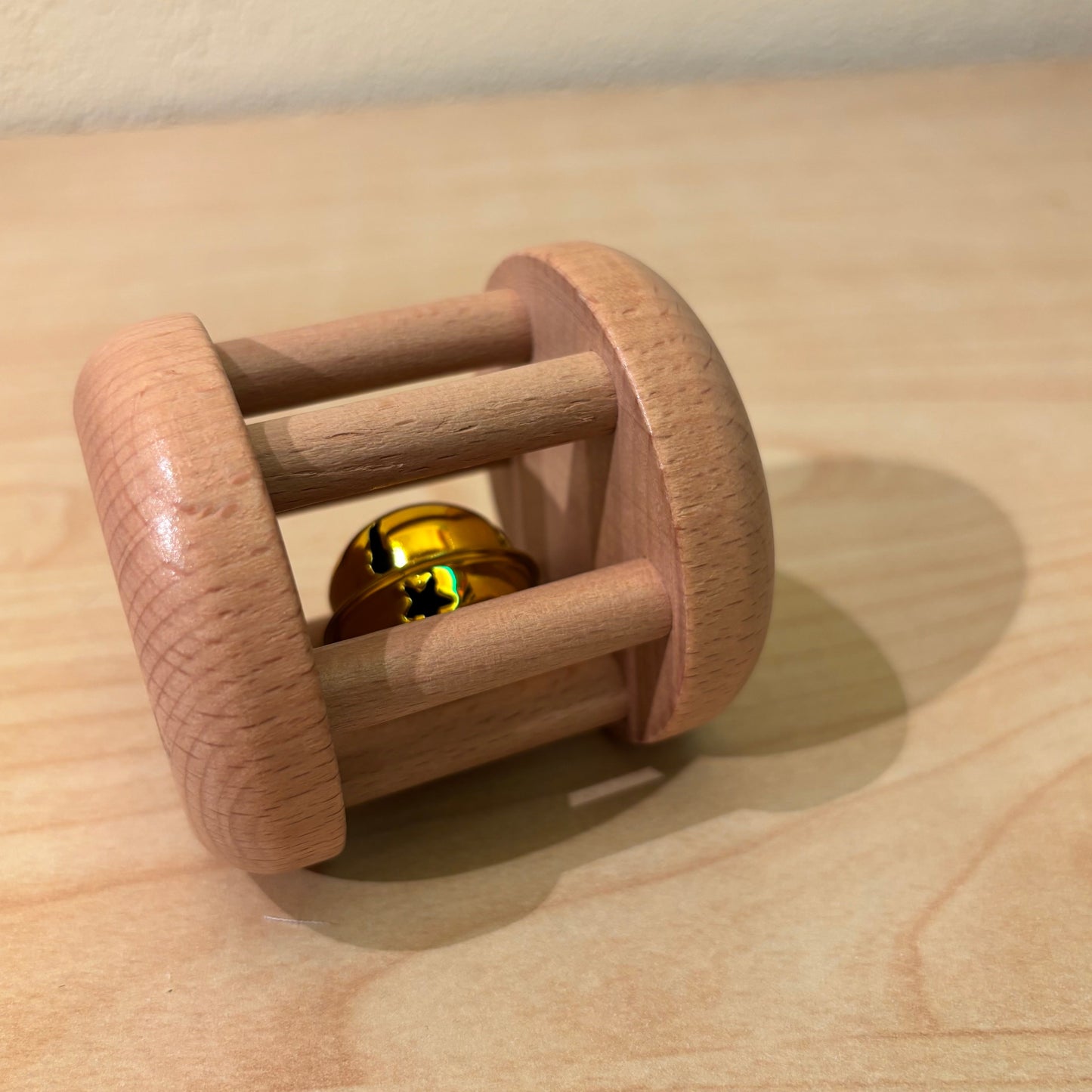 Montessori Infant Cylinder Bell Wooden Sensory Toy for 6m+