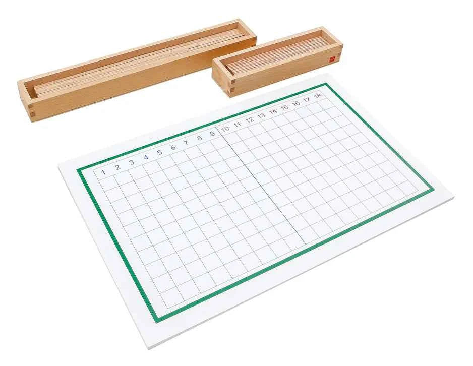 GAM Montessori Subtraction Strip Board Math Games for Kids 3yrs+