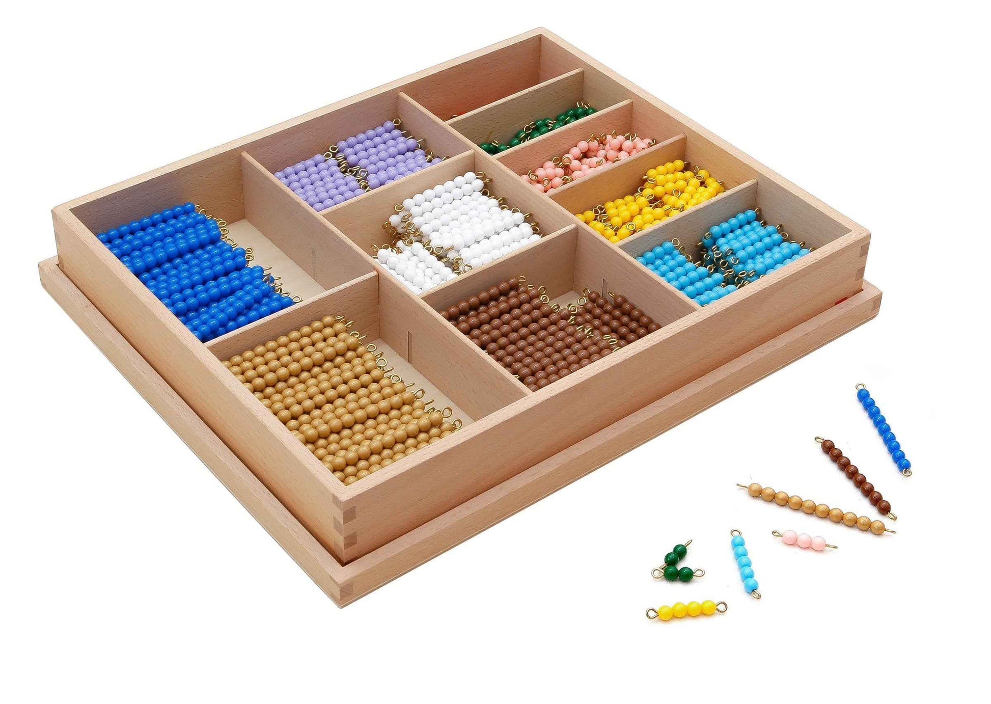 GAM Montessori Multiplication Bead Bar Layout Box Math Games for Kids 3yrs+