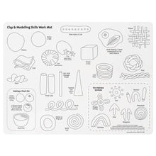 Clay and Modelling Skills Sillicone Mat Reusable by Zart Art Art and Craft for Kids 5yrs+
