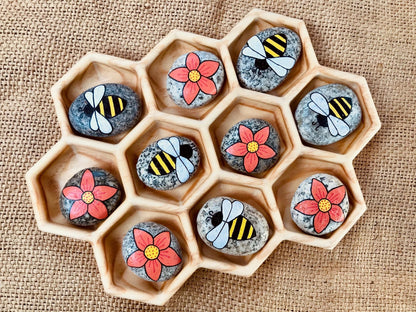 Beadiebug Large Wooden Trinket Tray Art and Craft for Kids 3yrs+