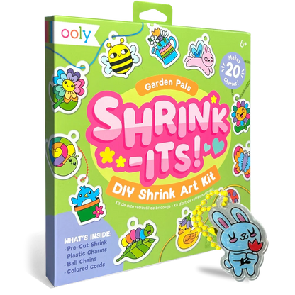 Ooly Shrink-Its Garden Pals DIY Shrink Art Kit Art and Craft for Kids Gift Idea for 6yrs+