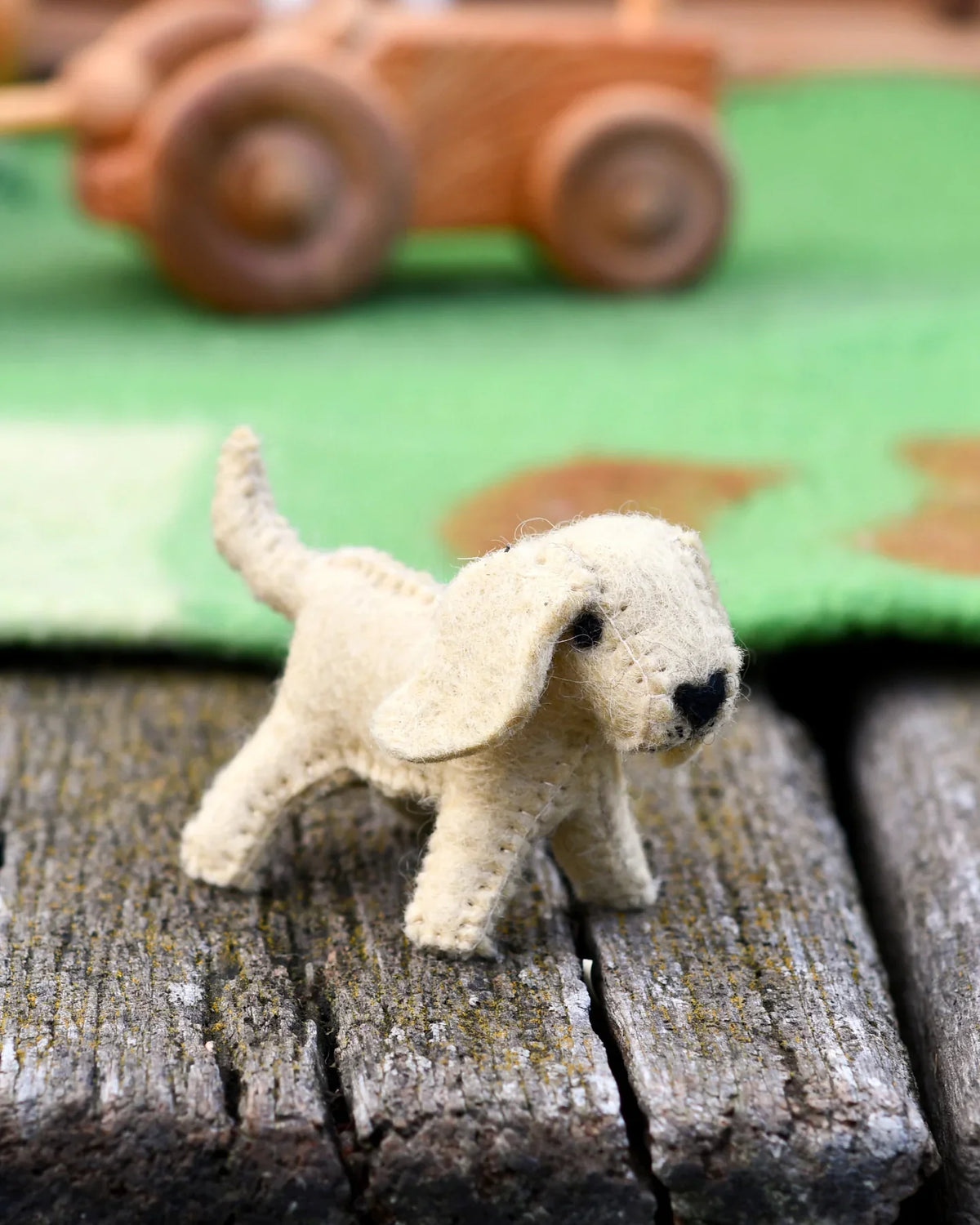 Tara Treasures Felt Dog Pretend & Imaginative Play Farm Animal Toys Felt Animals 3yrs+