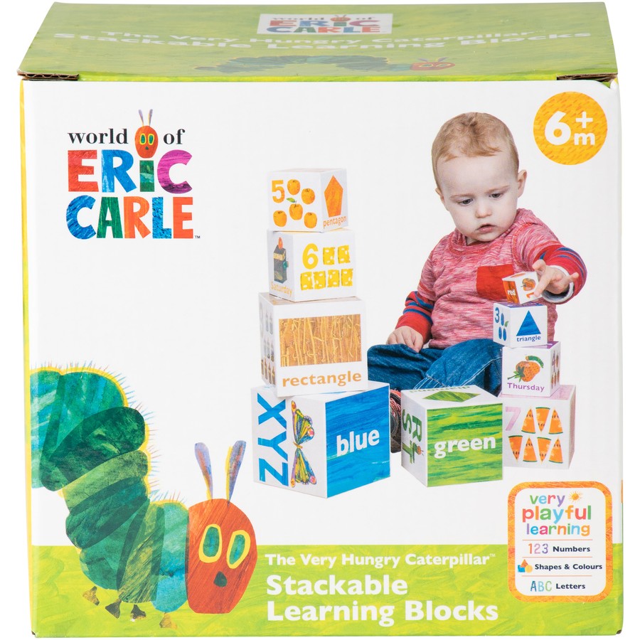 The Very Hungry Caterpillar Stackable Learning Building Blocks Baby Toys Baby Gifts Idea 6m+