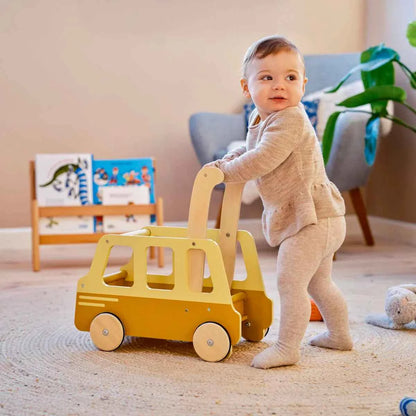 Moover Toys Essential School Bus Baby Walker Baby Toys Yellow 18m+ (Bulky Shipping)