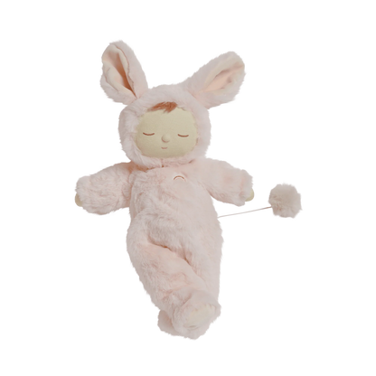 Olli Ella Musical Bunny Moppet Lullaby Cozy Dinkum Pink Baby Toddler Plush Toys Baby Gifts Idea Best Seller Baby Toys 0m+