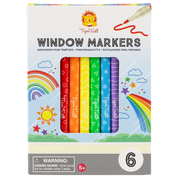 Tiger Tribe Window Markers Art and craft for kids 5yrs+