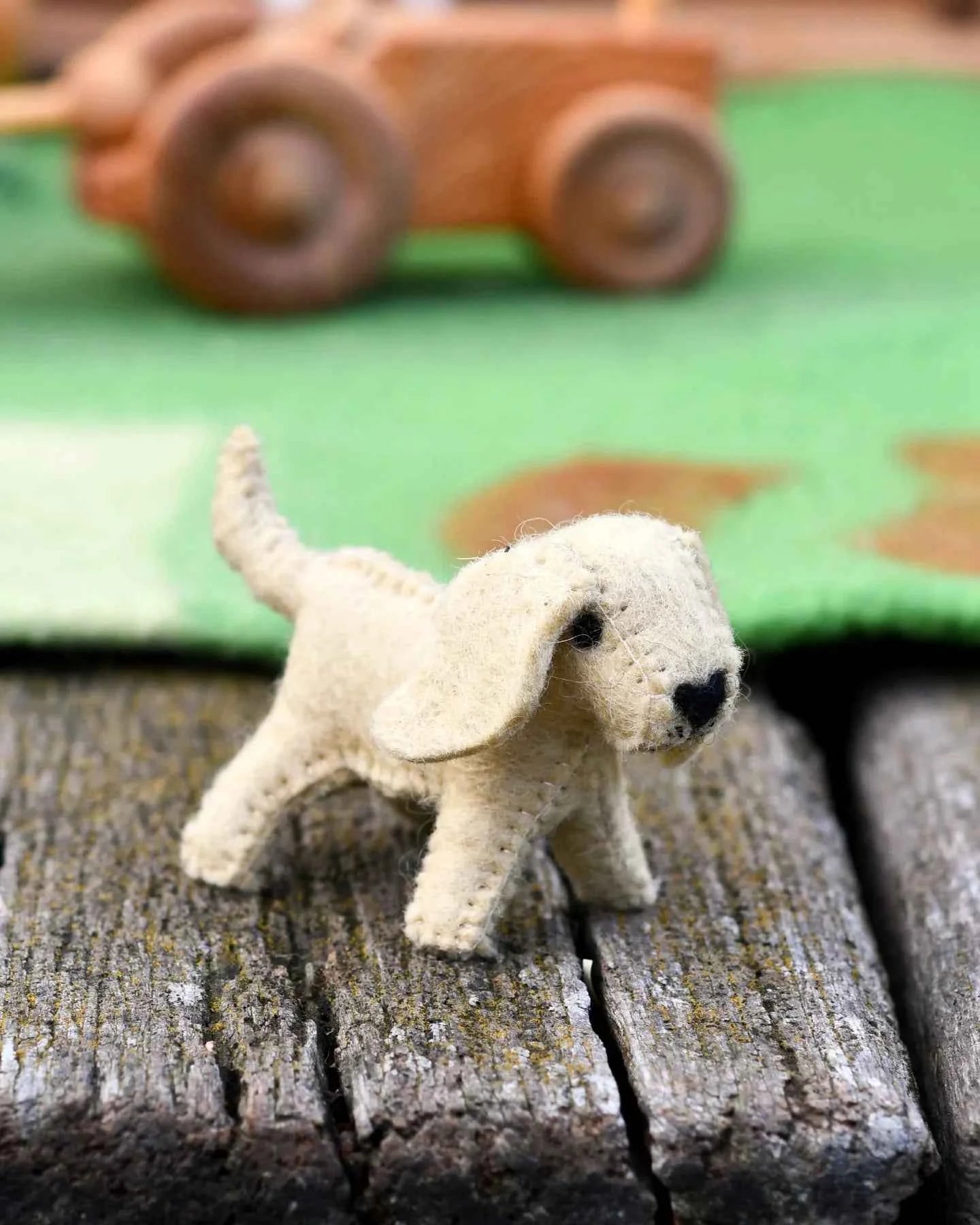 Tara Treasures Felt Dog Pretend & Imaginative Play Farm Animal Toys Felt Animals 3yrs+