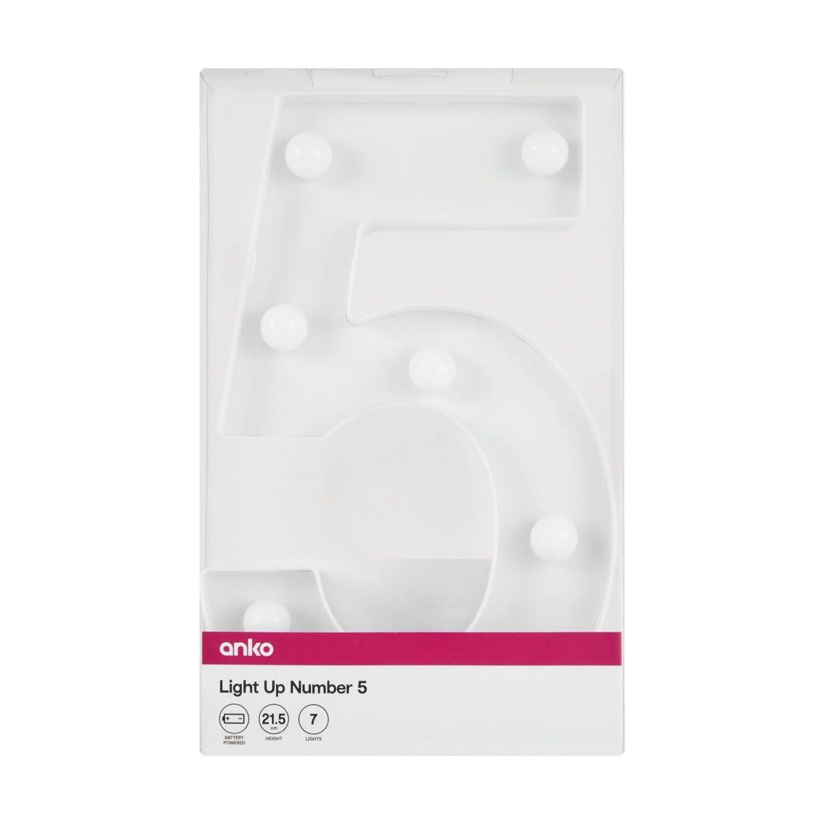 Light Up Number - 5
