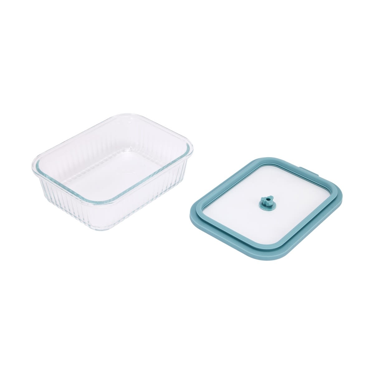 1.4L Ribbed Glass Container