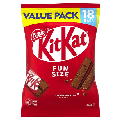 18 Pack Nestle KitKat Fun Size Value Pack 252g
