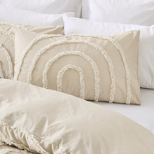 Avery Cotton Quilt Cover Set - Queen Bed, Beige